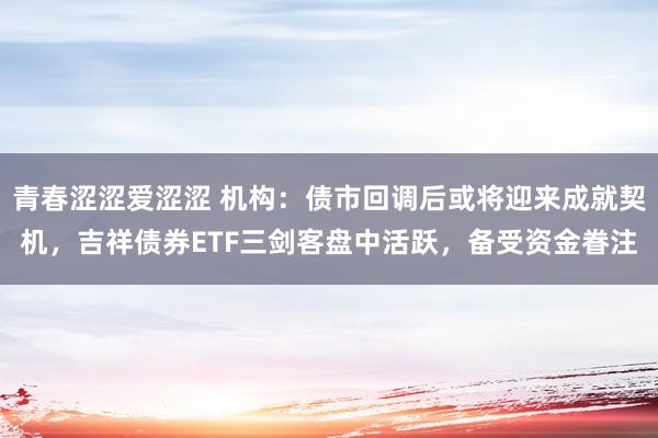 青春涩涩爱涩涩 机构：债市回调后或将迎来成就契机，吉祥债券ETF三剑客盘中活跃，备受资金眷注