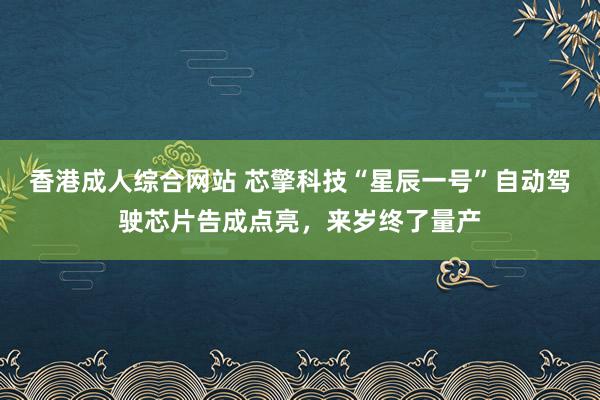 香港成人综合网站 芯擎科技“星辰一号”自动驾驶芯片告成点亮，来岁终了量产