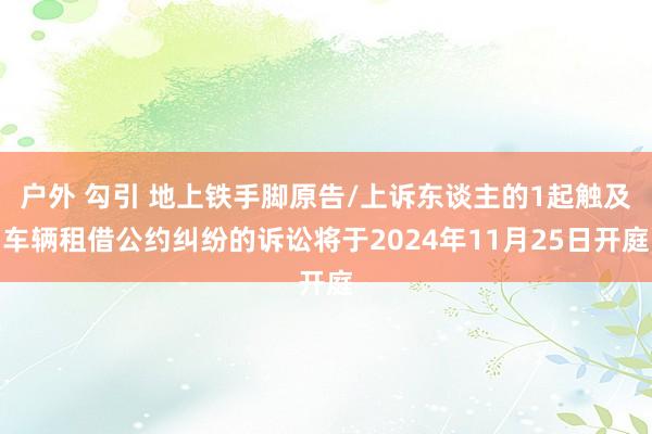 户外 勾引 地上铁手脚原告/上诉东谈主的1起触及车辆租借公约纠纷的诉讼将于2024年11月25日开庭