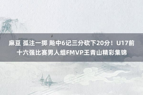 麻豆 孤注一掷 飚中6记三分砍下20分！U17前十六强比赛男人组FMVP王青山精彩集锦