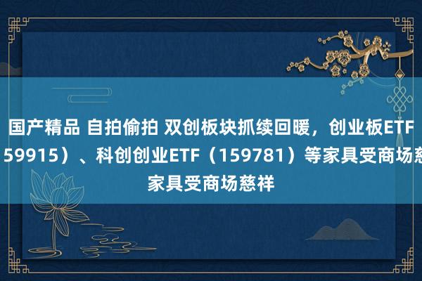 国产精品 自拍偷拍 双创板块抓续回暖，创业板ETF（159915）、科创创业ETF（159781）等家具受商场慈祥