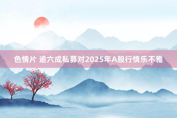 色情片 逾六成私募对2025年A股行情乐不雅