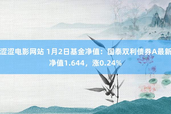 涩涩电影网站 1月2日基金净值：国泰双利债券A最新净值1.644，涨0.24%