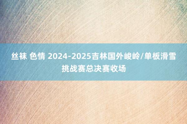 丝袜 色情 2024-2025吉林国外峻岭/单板滑雪挑战赛总决赛收场